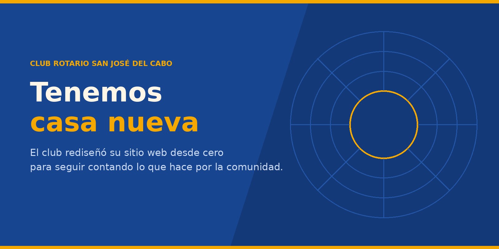 Tenemos casa nueva: el Club Rotario San José del Cabo estrena sitio web